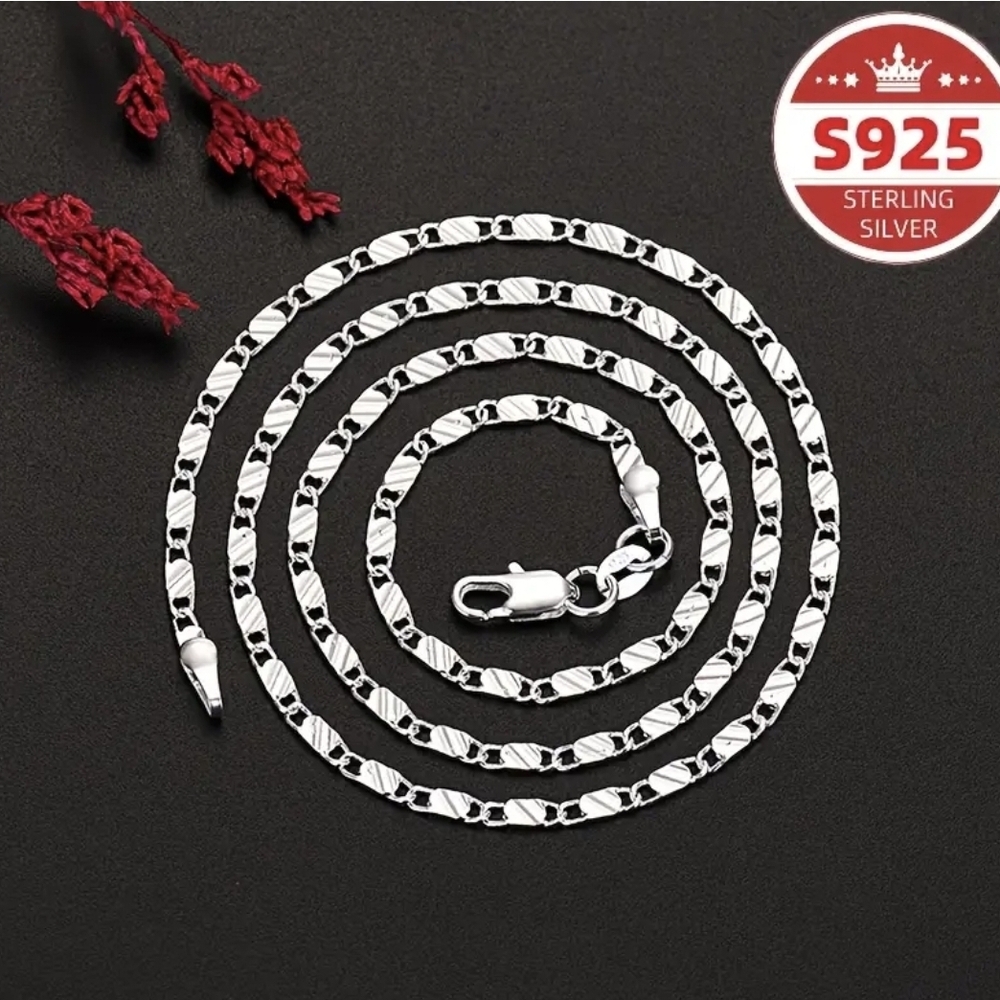 Sterling Silver Figaro Necklace Jewelry